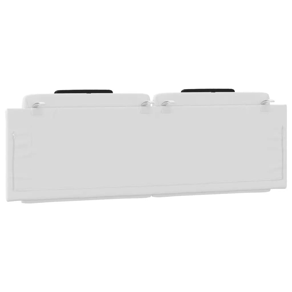 Cuscino Testiera Viana Bianco e Nero 160 cm in Similpelle 374803