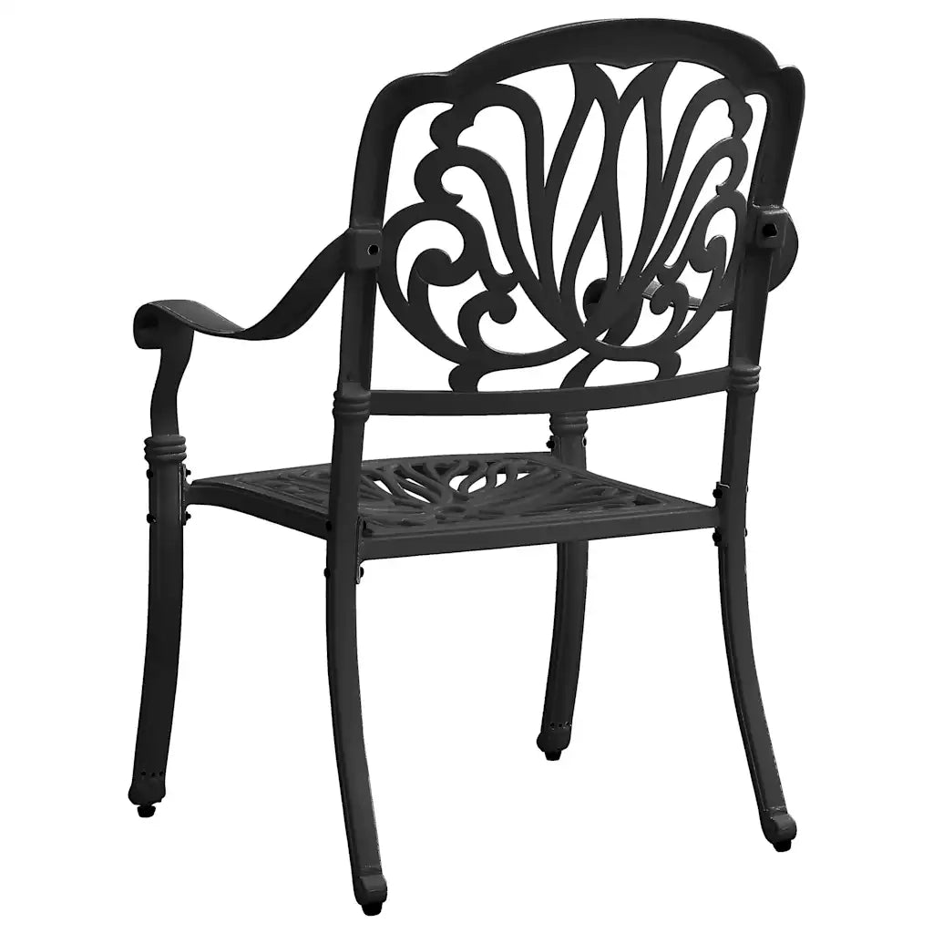 Set da Bistrot 3 pz in Alluminio Pressofuso Nero 3070572