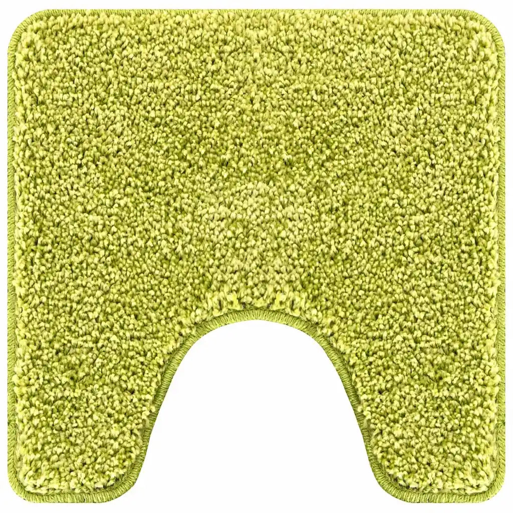 Tappeto Antiscivolo per Bagno con Taglio per Toilette Verde CFW8887384
