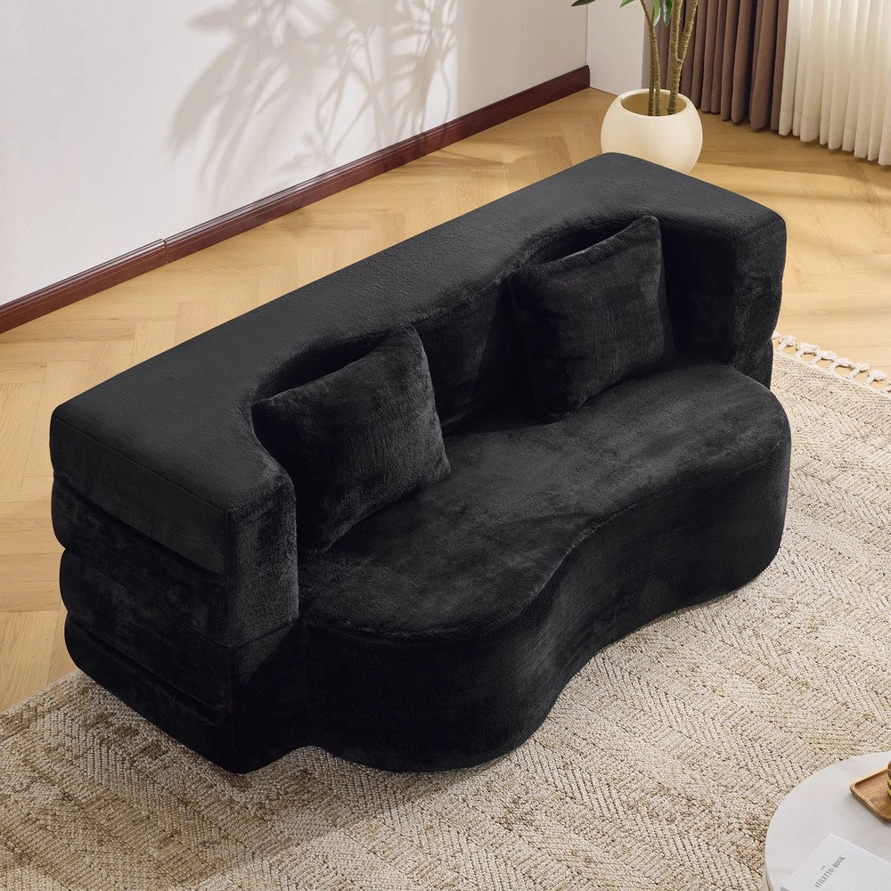 Divano Letto Futon Pieghevole ¨C Xylo ¨C Nero