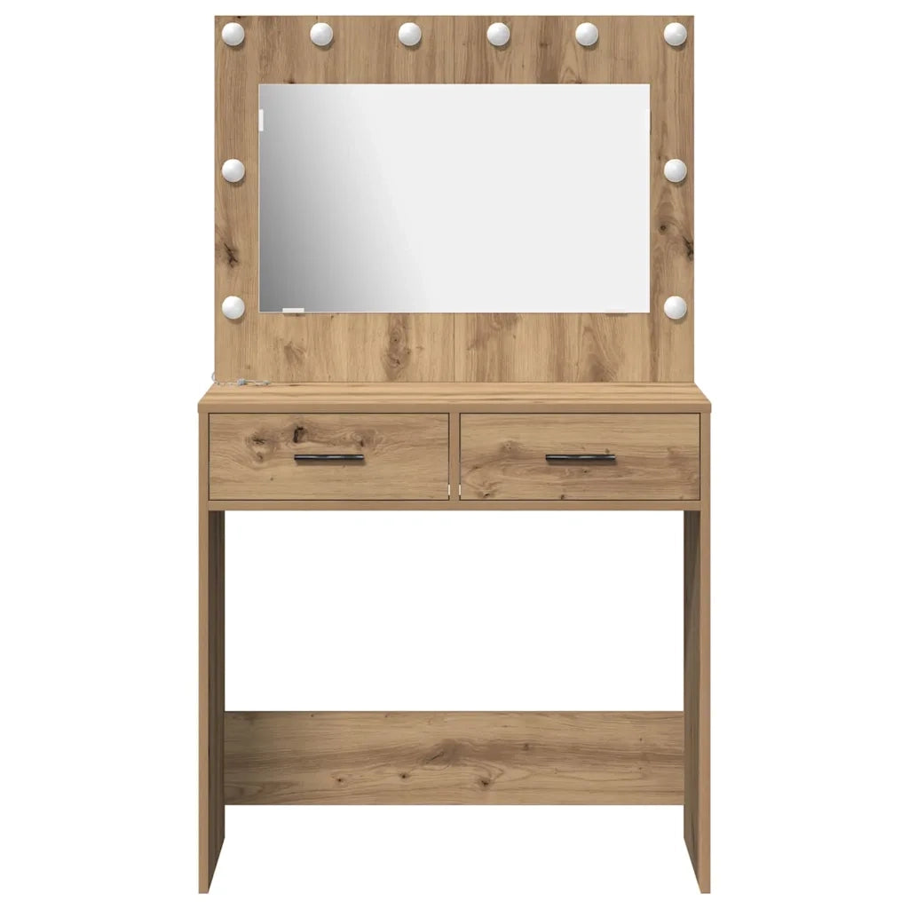 Tavolo da Trucco Rovere artigianale 78,5 x 41 x 135 cm