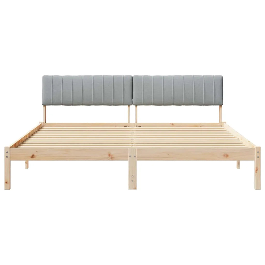 Struttura del Letto Marrone e grigio chiaro 180 x 200 cm