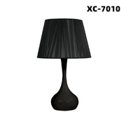Trade Shop - Lampada Da Tavolo Scrivania Con Base Sferica Nera E27 Design Moderno Xc-7010 -