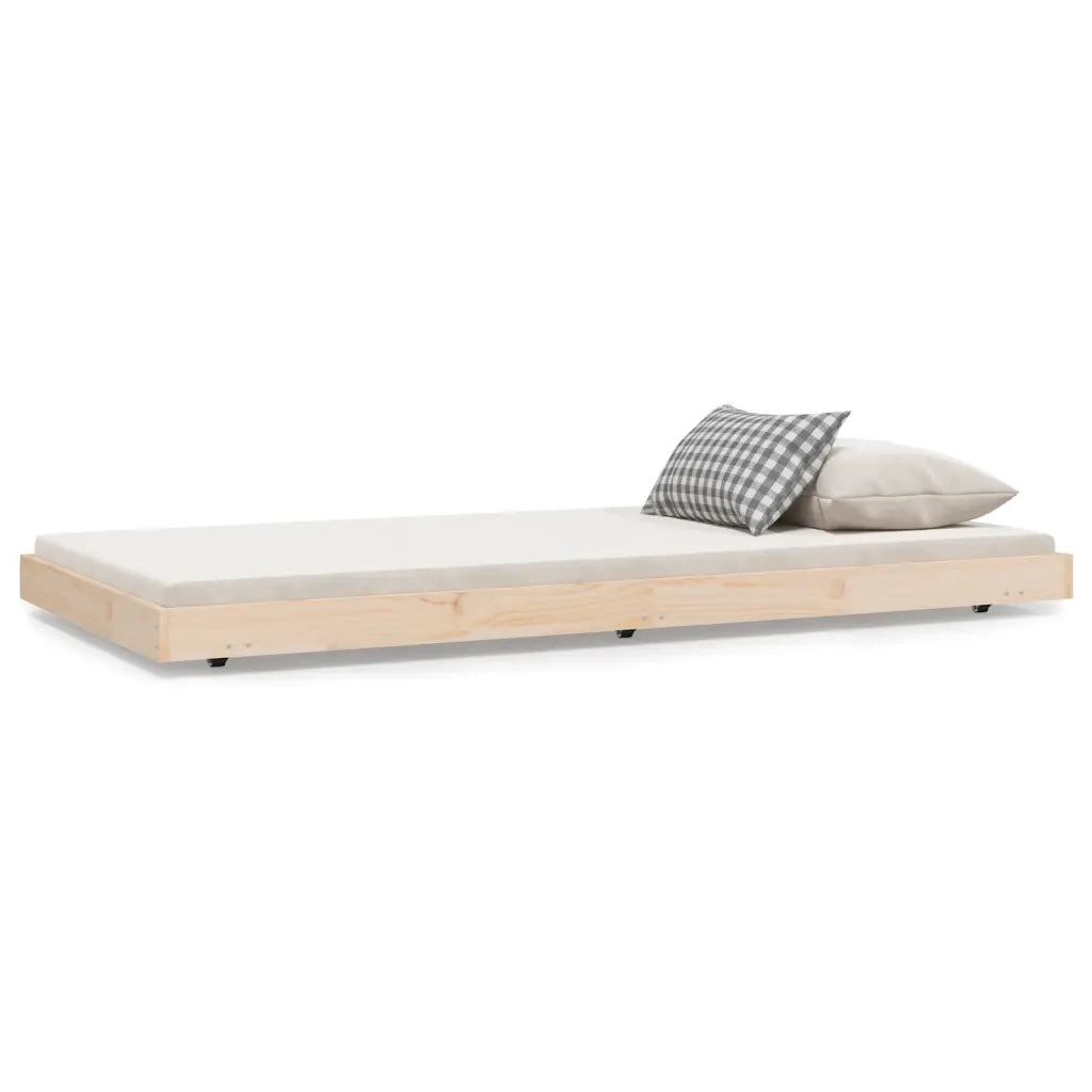 Letto senza Materasso 90x190 cm in Legno Massello di Pino 823504