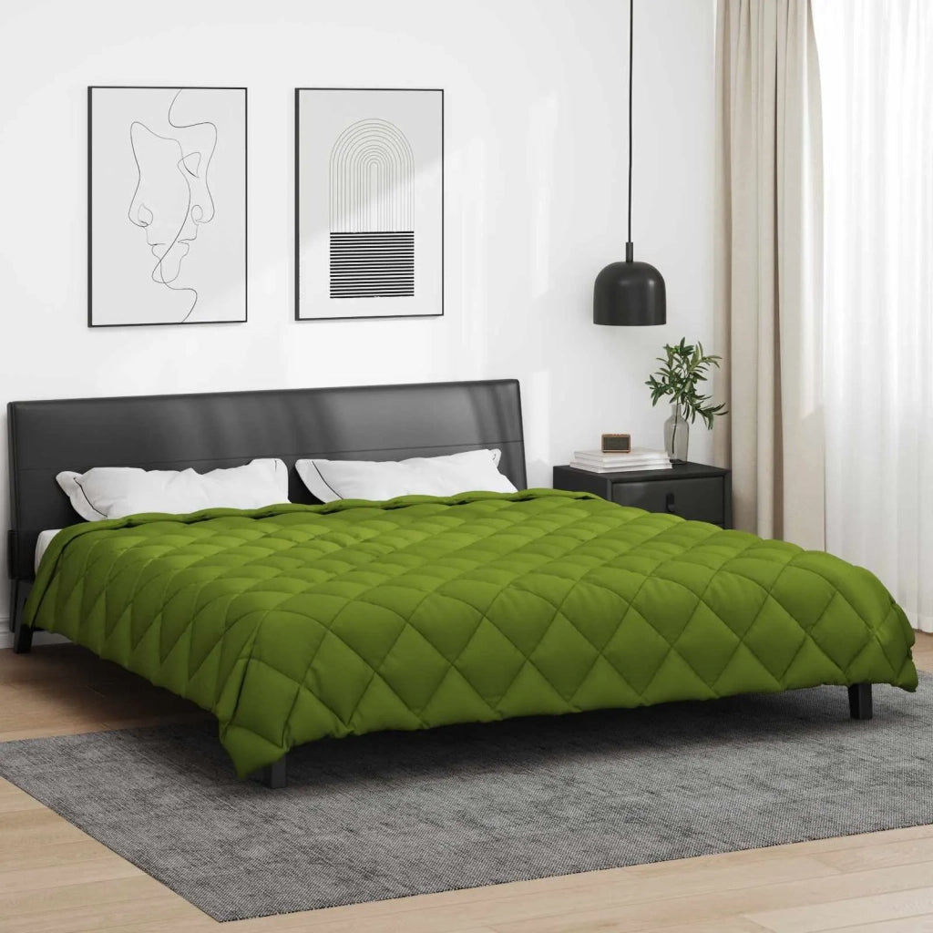 Piumone | Duvet Invernale Verde 200 x 200 cm Microfibra