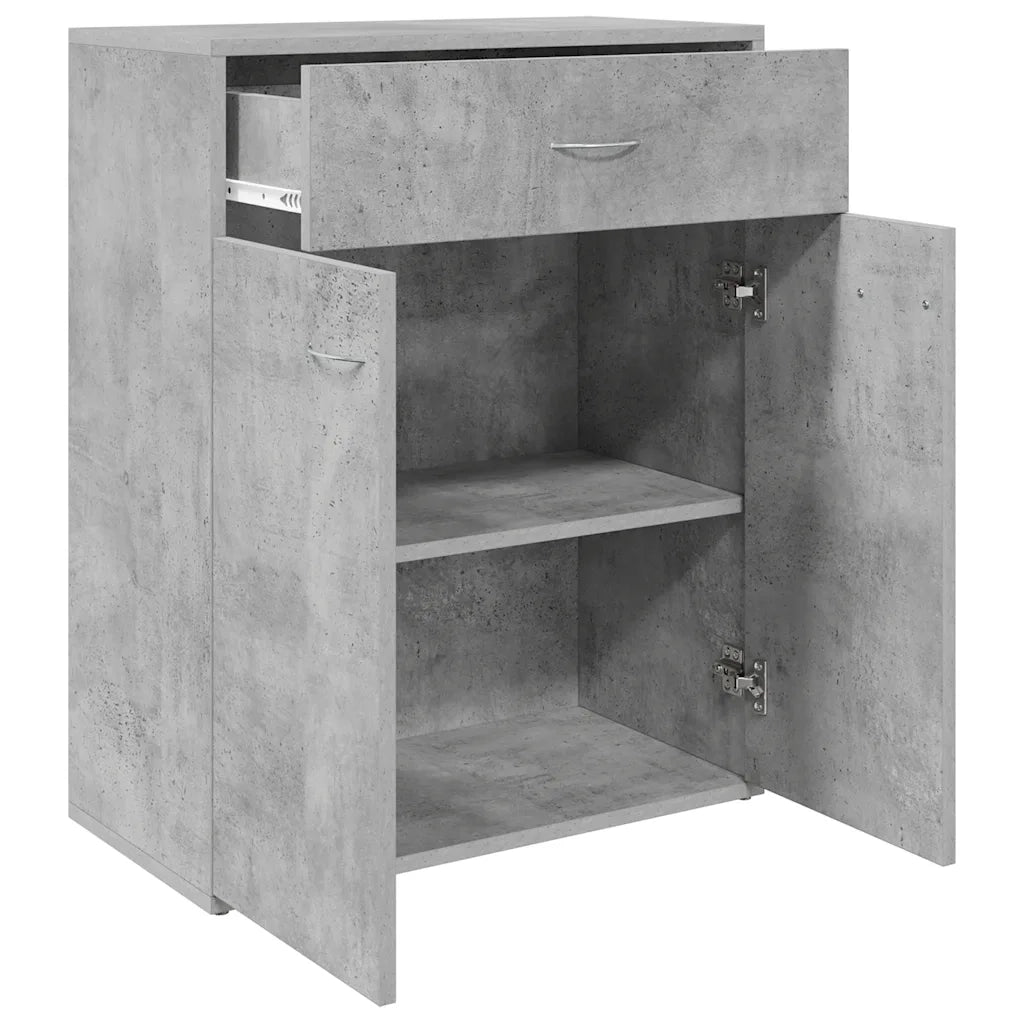 Credenza Grigio Cemento 60x30x75 cm in Legno Multistrato 800715