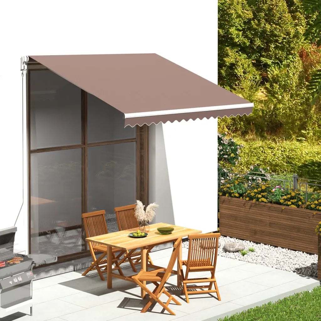 Tessuto di Ricambio per Tenda da Sole Marrone 3x2,5 m 311975