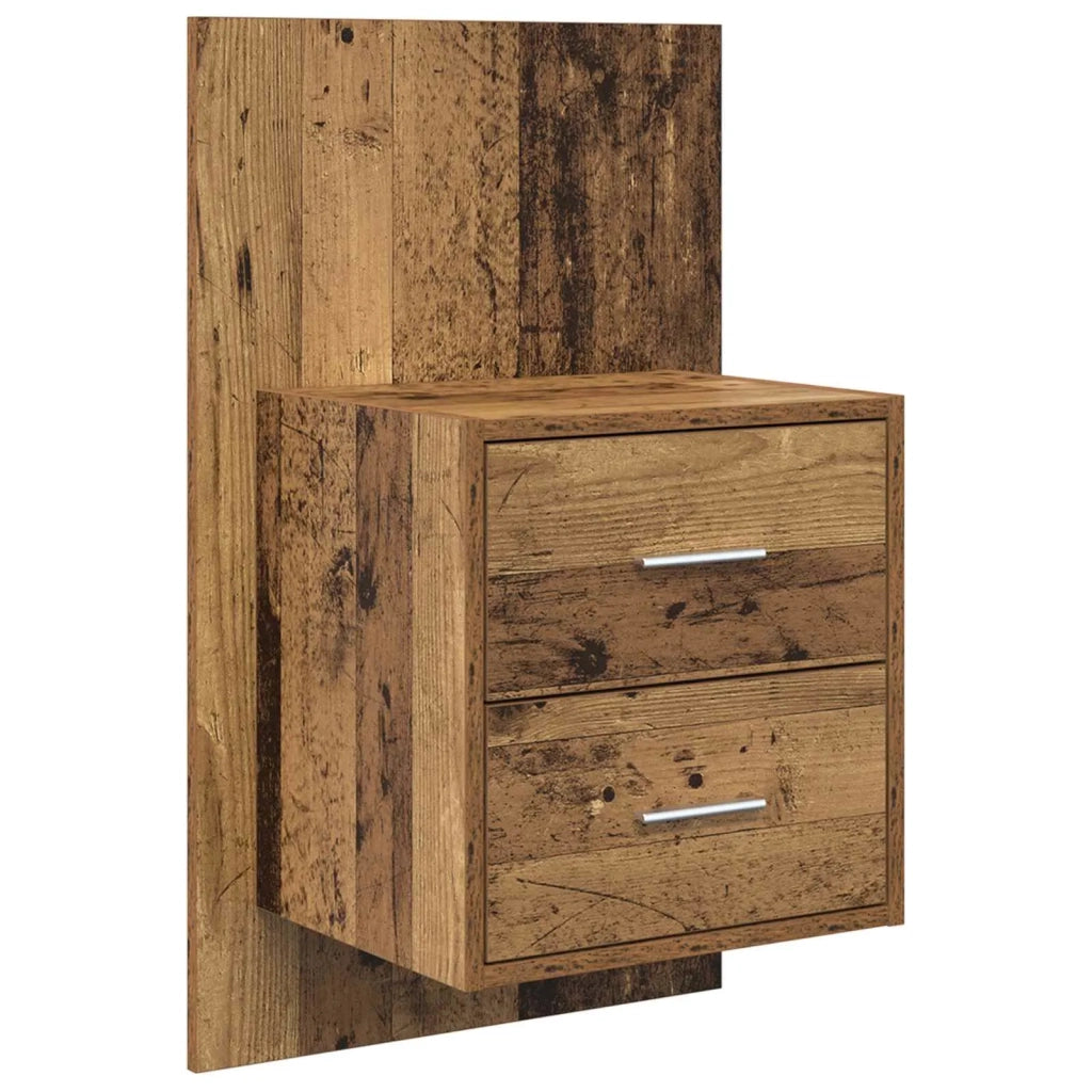 Testata con Comodino 3 pcs Legno vecchio Legno multistrato 3415713