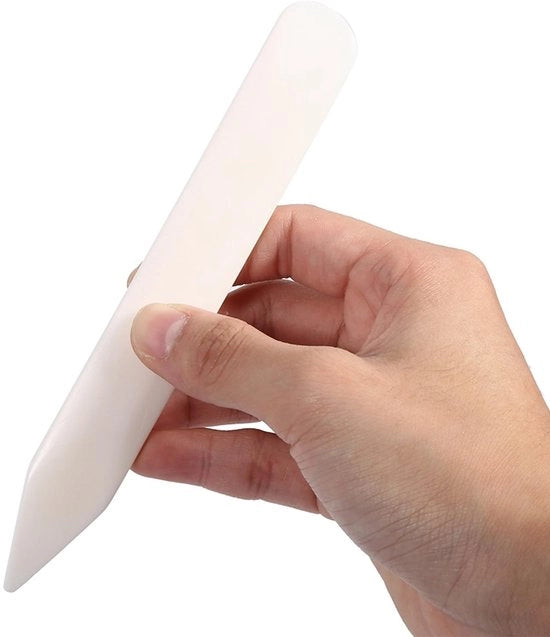 Strumento per piegatura ergonomico - Vouwtool - per lavori di scrapbooking e produzione di cartoline - con progetto di durata