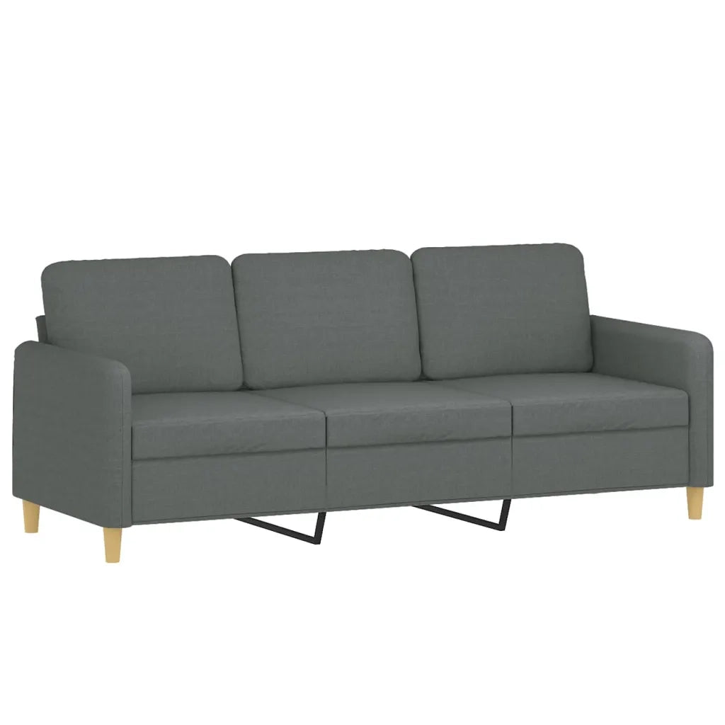 Divano a 3 Posti-Sofa 3 Posti Grigio Chiaro 180 cm in Tessuto 475100