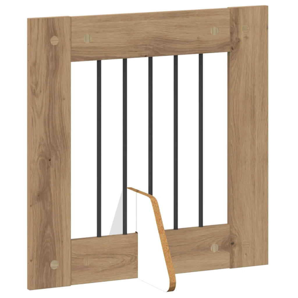 Cancello per cani pieghevole con supporti 4 pz 241 cm 892156