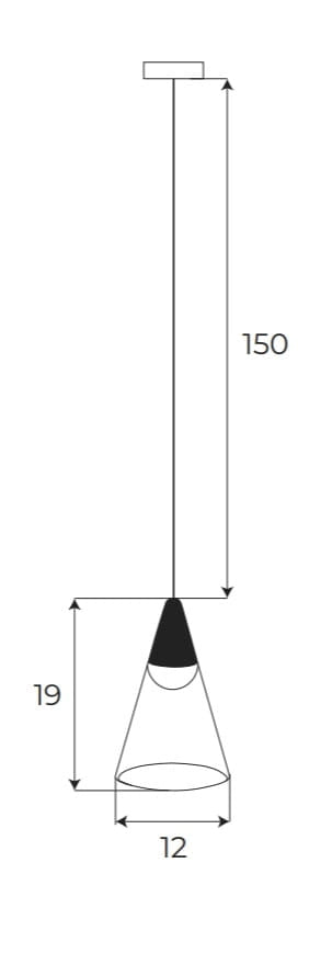 Lampada sospensione magnetica bianca Zigbee LED 6W Maxlight