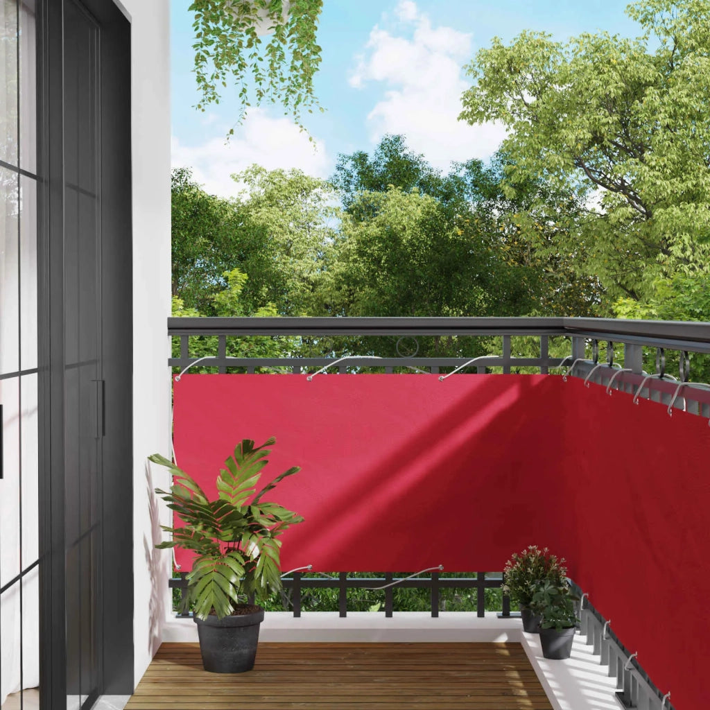 Schermo da balcone-Pannello per balcone Borgogna 75 x 400 cm