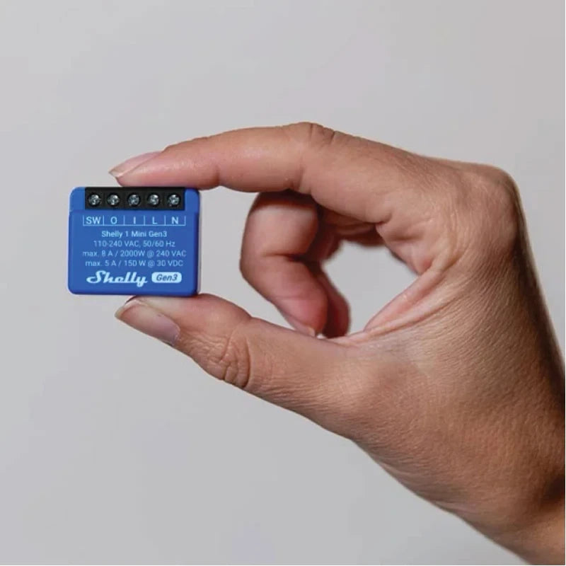 Shelly Mini 1 GEN3  interruttore smart - Pack da 2
