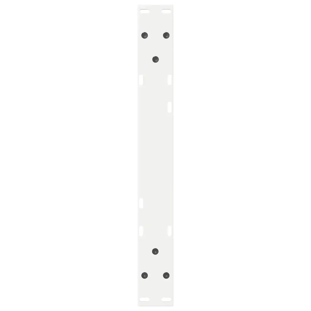 Gambe per tavolino 2 pz-Set di 2 Gamba per Tavolo Bianche 60x(30-31,3) cm Acciaio