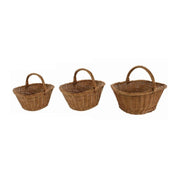 Cesto vimini europeo giovanni 1-3 ovale cm 49x35h20/32