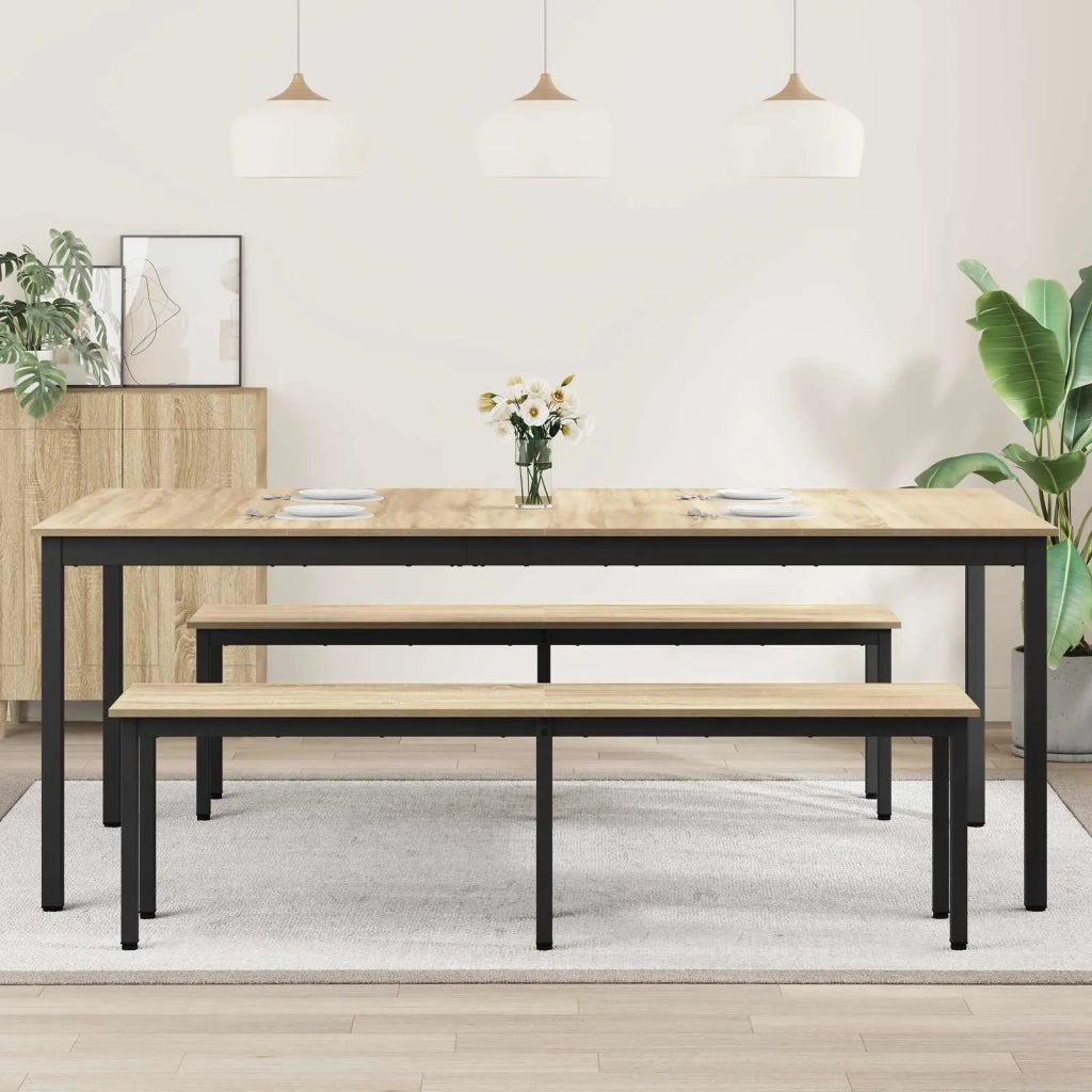 Tavoli da pranzo 2 pcs 200 x 100 x 75 cm Legno multistrato 3415385