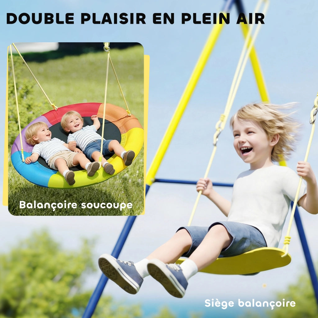 Altalena per Bambini ¨C Minimal ¨C Acciaio Multicolore 3-8 Anni