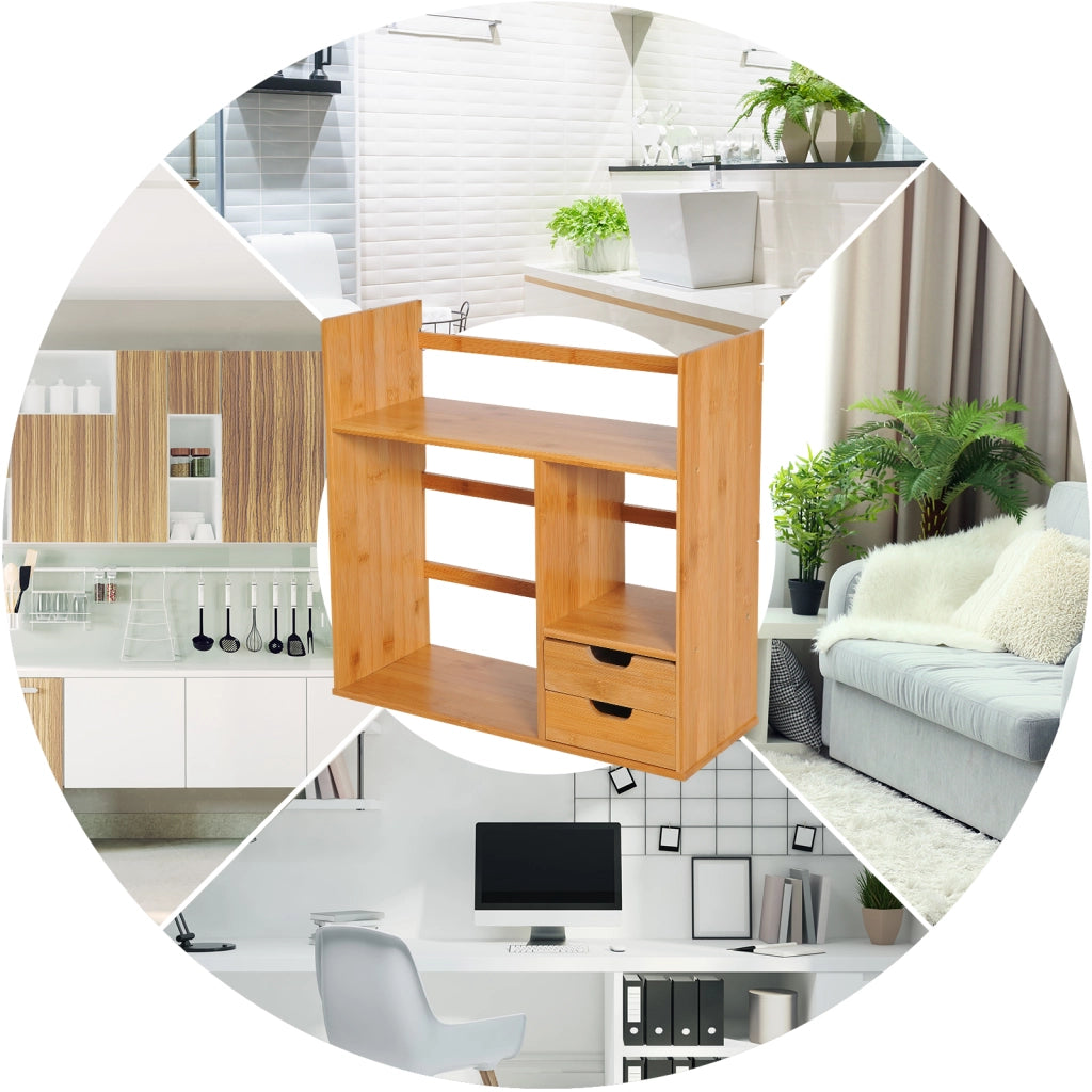 Scaffale Libreria ¨C Xylo ¨C Legno Bamb¨´ Naturale 5 Ripiani