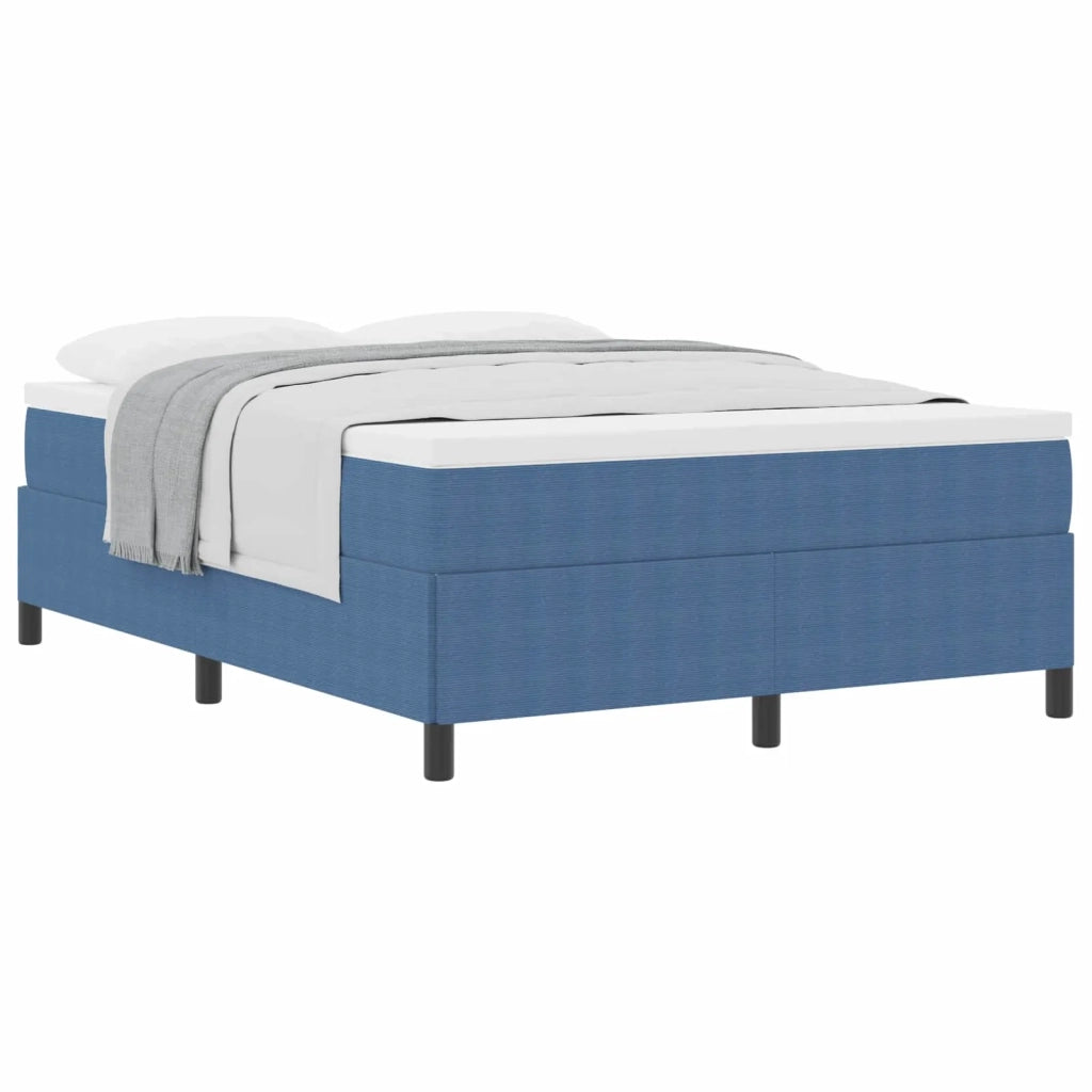 Letto a molle Blu 140 x 190 cm Tessuto in Cords 42006970