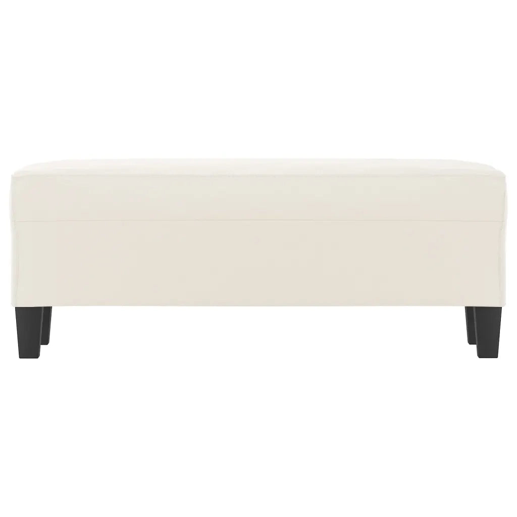 Panca beige 100x35x41 cm in Microfibra 349470