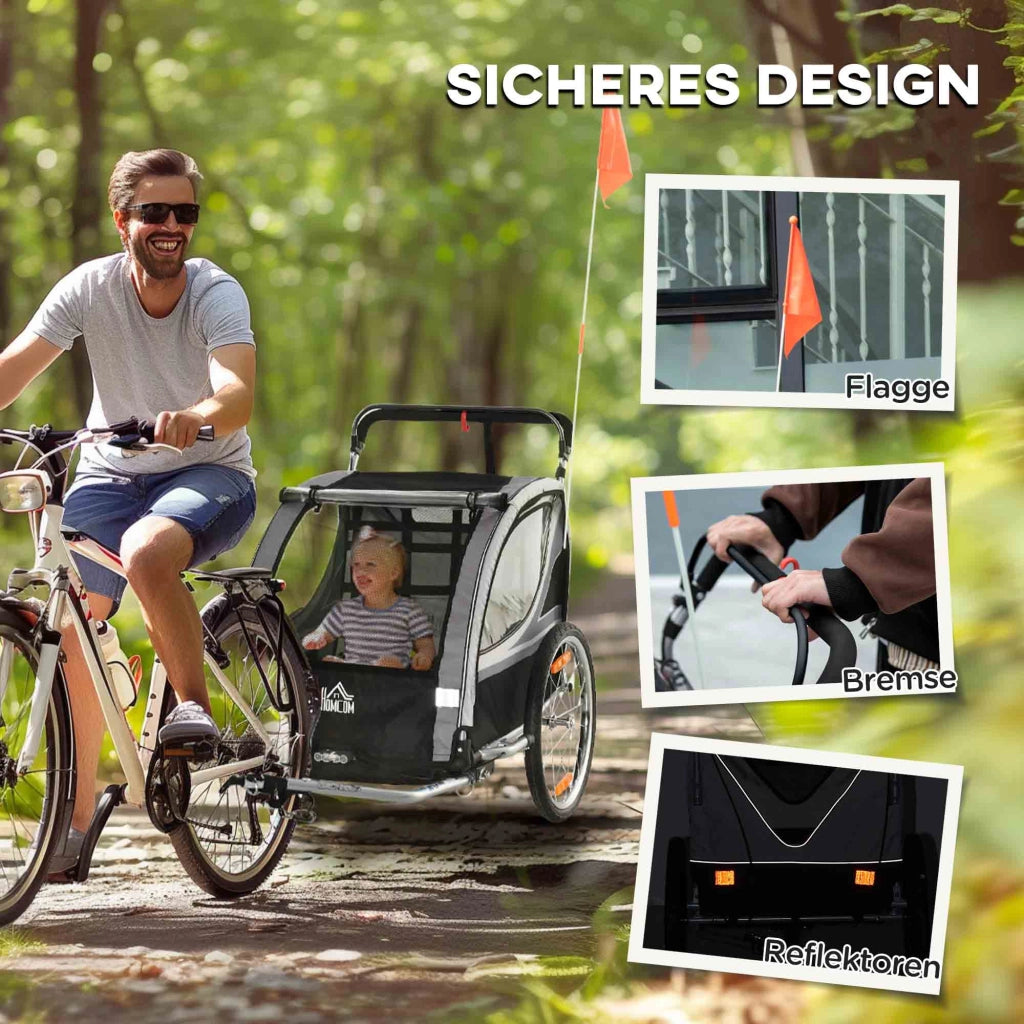 Carrello per bambini ¨C Minimal ¨C Grigio/Nero