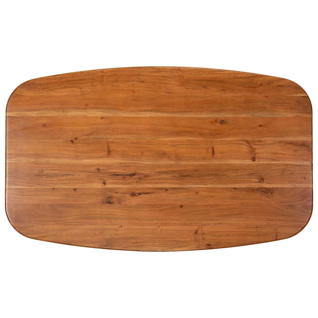 Tavolino da caffè in legno marrone 130x80x40h cm