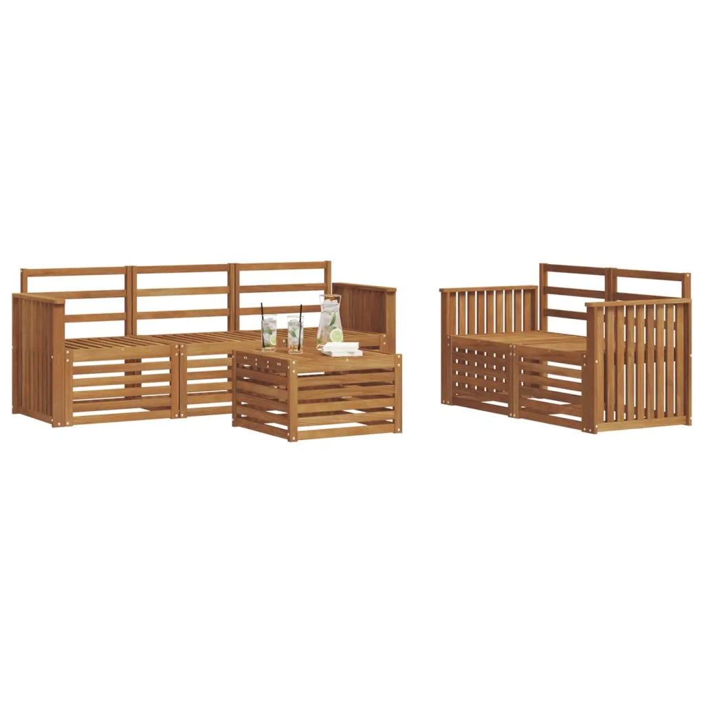 Set divani Legno di Acacia Massello 3374364