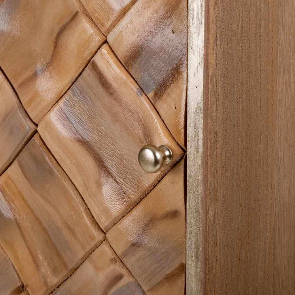 Comodino in legno marrone 40x35x71