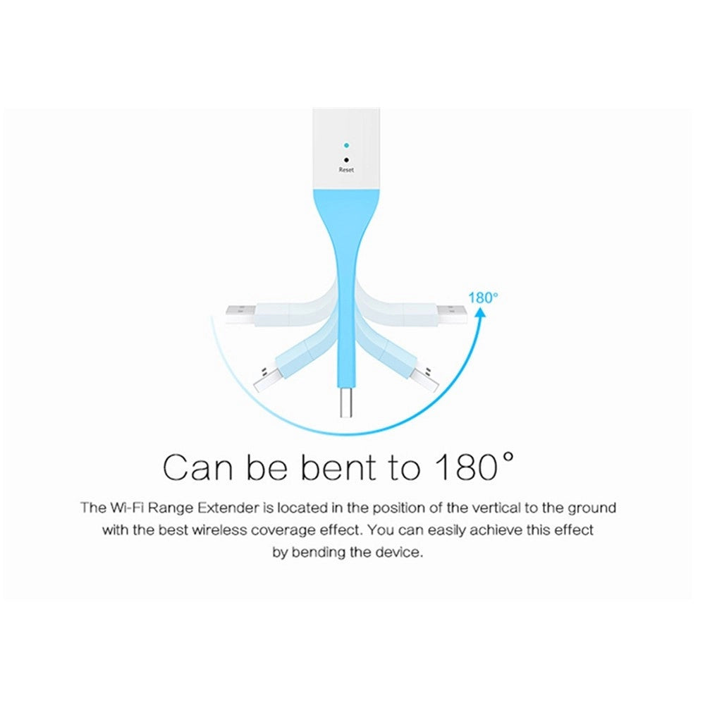 Trade Shop - Amplificatore Segnale Router Usb150mbps 2.4ghz Wifi Range Extender Portatile -