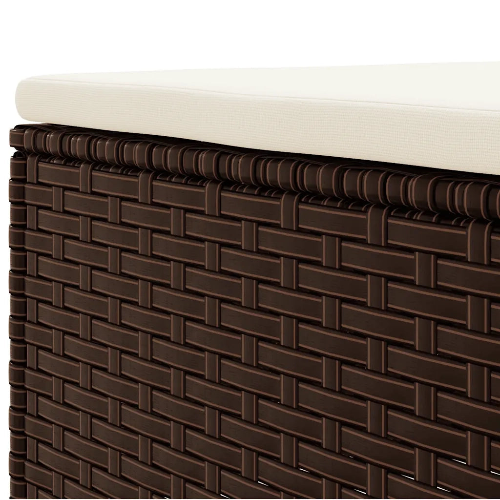Set Divani da Giardino 5 pz con Cuscini Marrone in Polyrattan 3308057