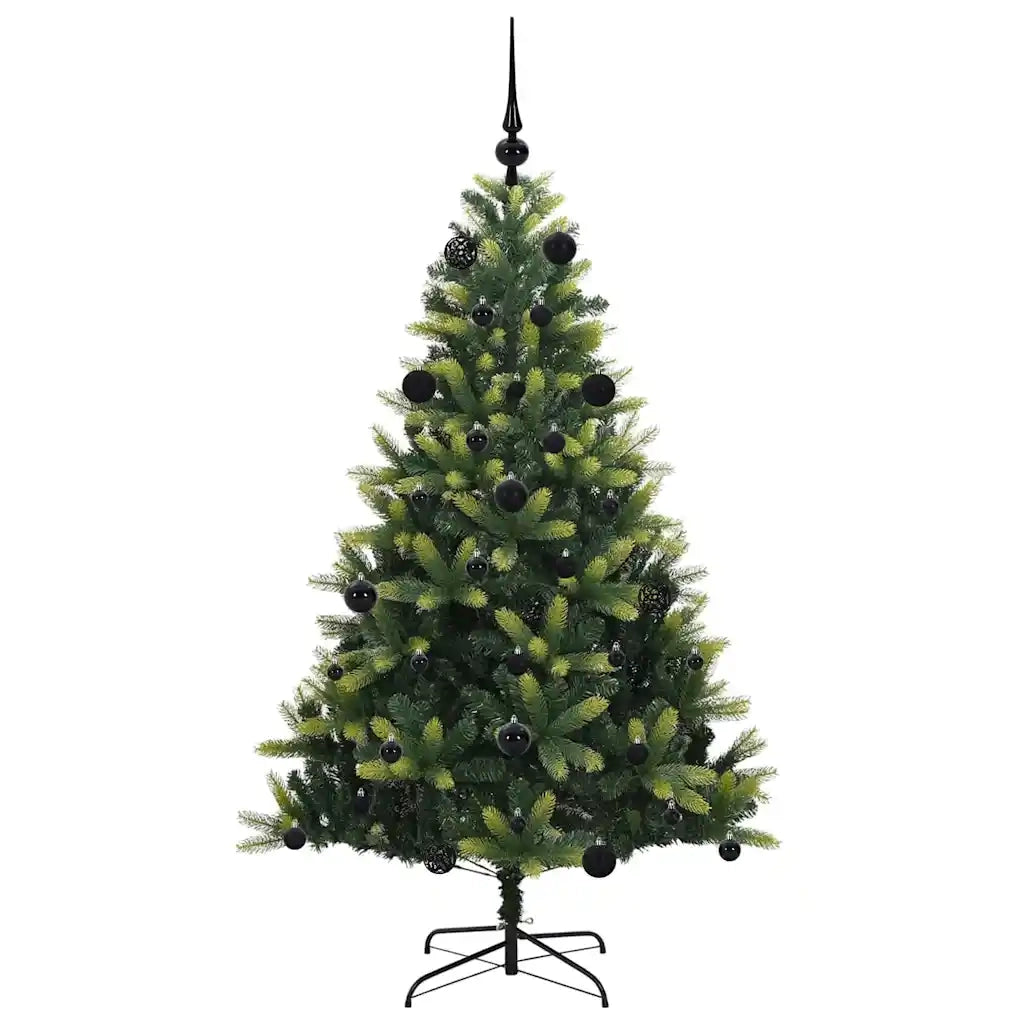 Albero di Natale Artificiale Pieghevole 150 LED Verde 150 cm 3395983