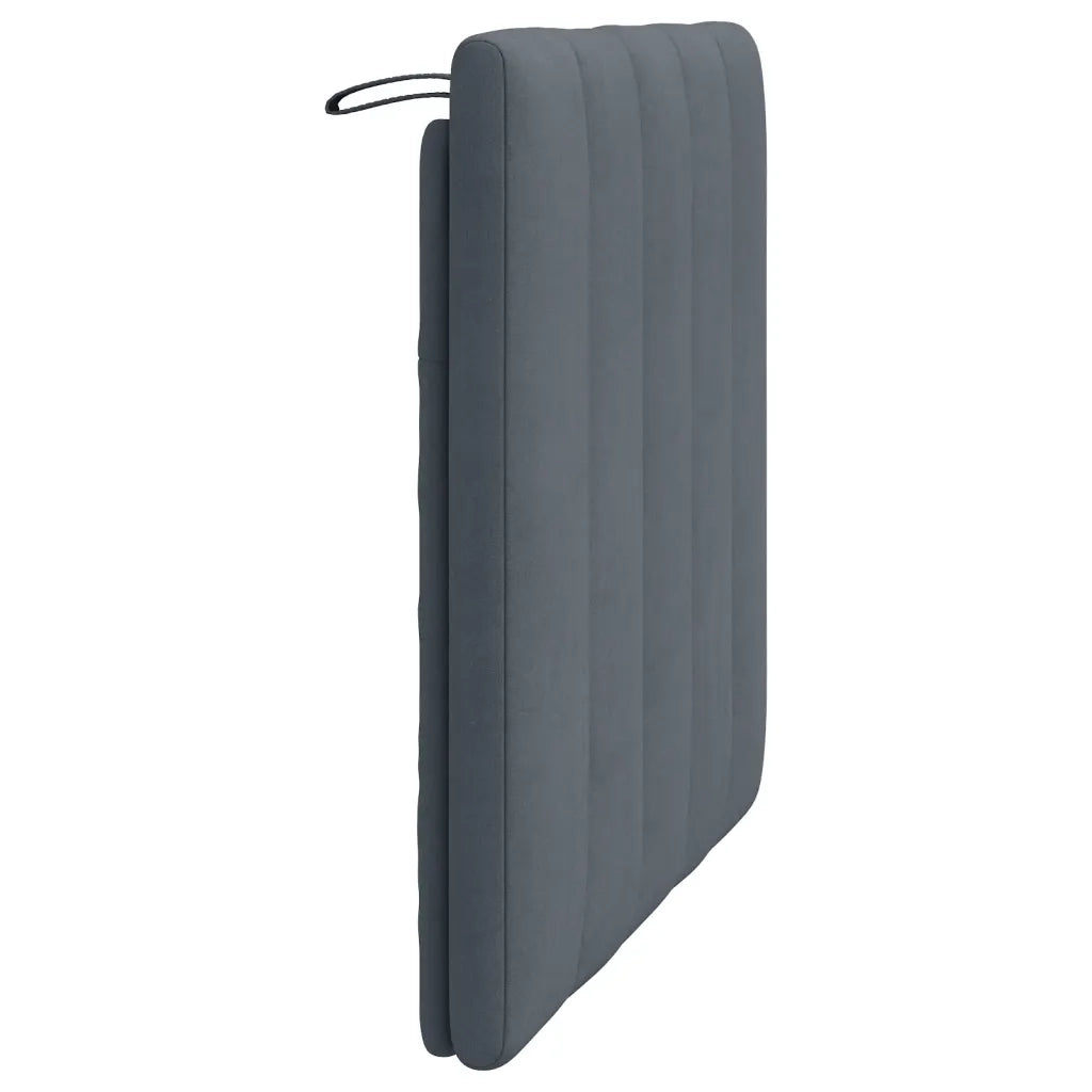 Cuscino Testiera Hanko Grigio Scuro 80 cm in Velluto 374644