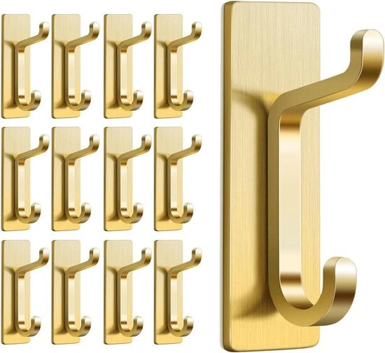 Maniglie per asciugamani autoadesive: Resistenza 12 Lbs - Giallo - 12 pezzi