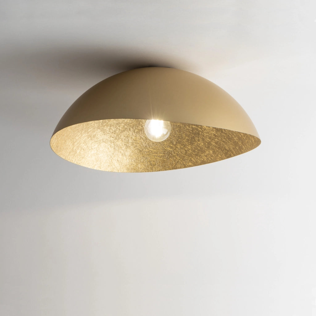 Plafoniera decorativa Solaris Sigma oro irregolare Ø48cm