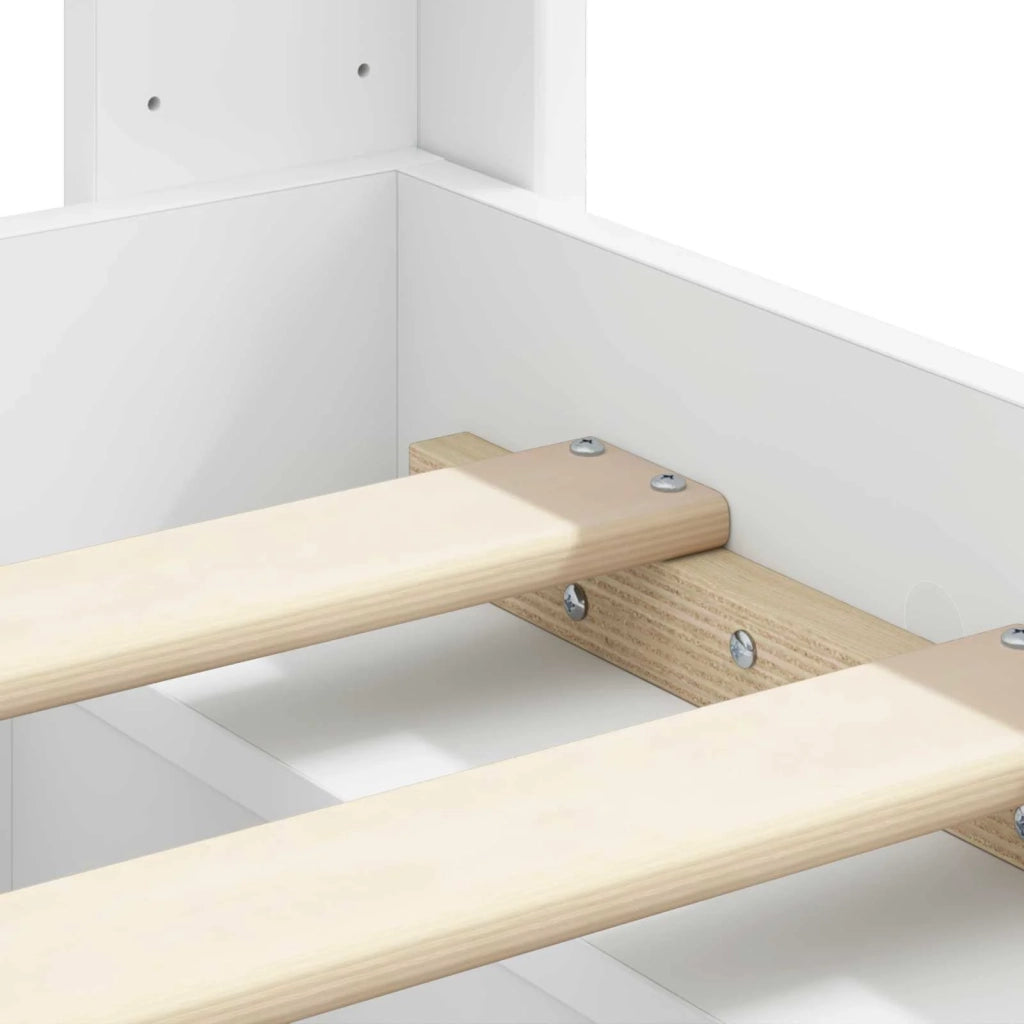 Letto da camera | Struttura del letto con stoccaggio e testata 3 pcs