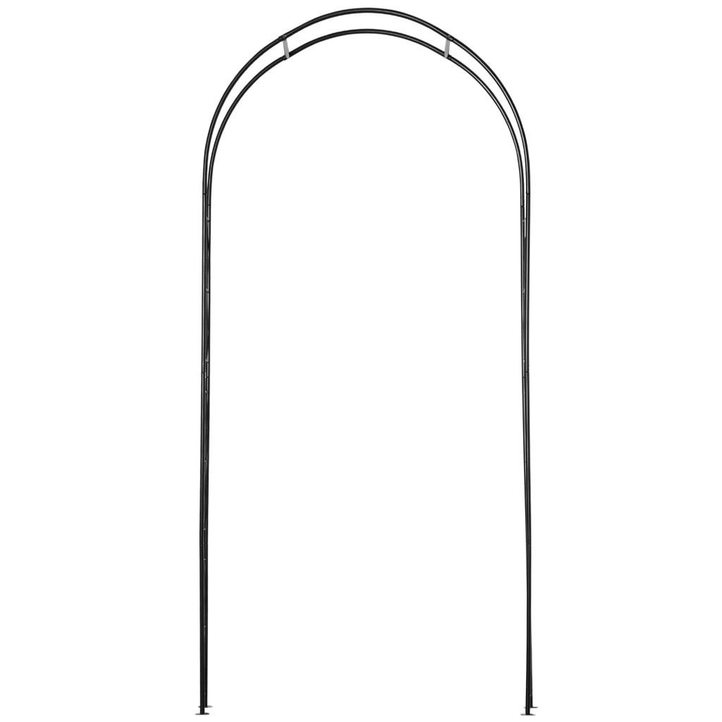 Arco da Giardino per Rampicanti ¨C Xylo ¨C Metallo Nero 114x30x230 cm