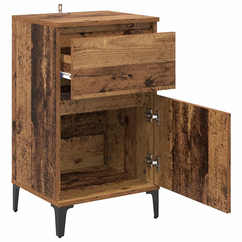 Armadio da Notte 2 pcs Legno vecchio 40 x 35 x 70 cm 881252