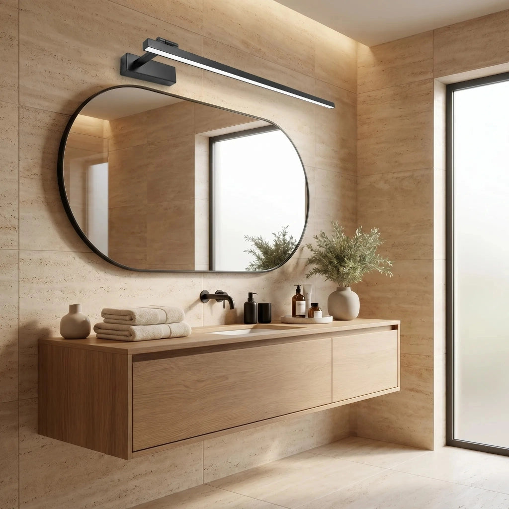 Applique Da Bagno Led Swe036-1w 80cm Black