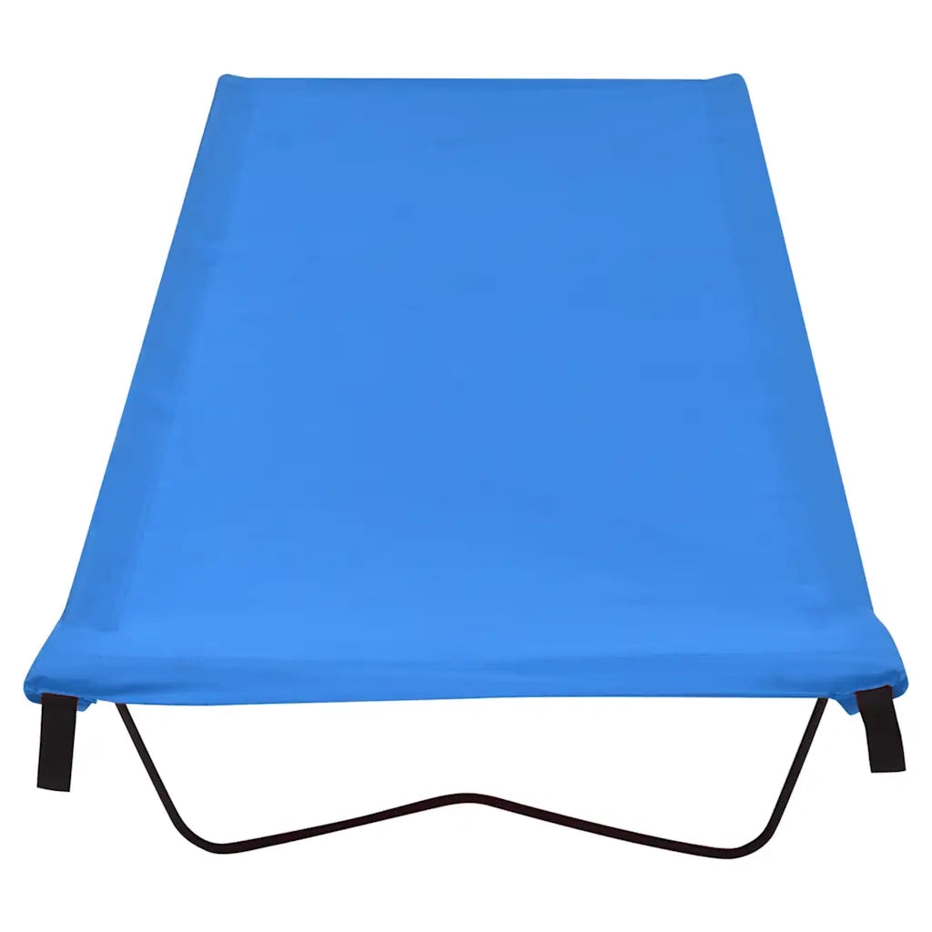 Lettino da Campeggio 180x60x19cm Tessuto Oxford e Acciaio Blu CFW3260760