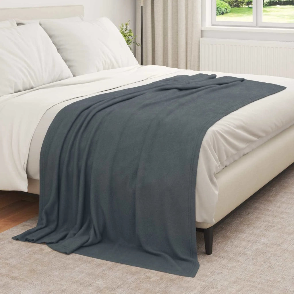 Coperta Grigio scuro 210 x 140 cm Panno 42017131