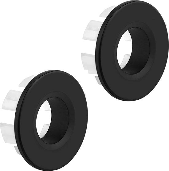 Set di coperture per scarico in plastica e ottone - 30 mm - set da 2 pezzi