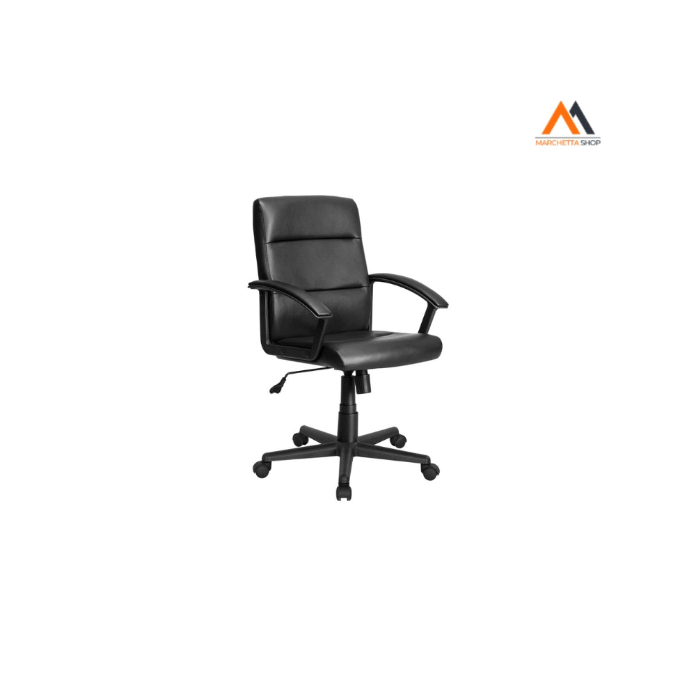 SEDIA DA MANAGER nera - cm 62 x 60 x h. 93 / 103
