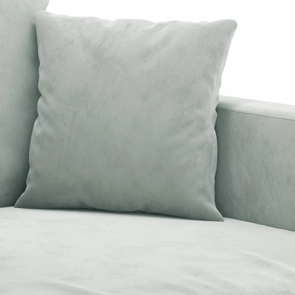 Divano a 2 Posti-Sofa 2 Posti Grigio Chiaro 140 cm in Velluto 464218