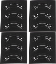 12 Stuks Stickers di Avvio e Blocco per Chiavi per Porte