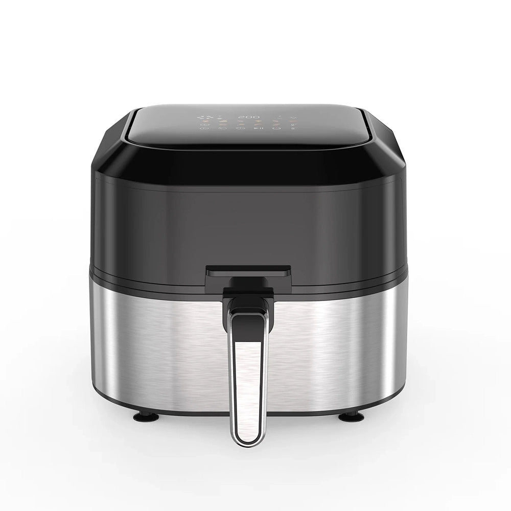 Trade Shop - Friggitrice Ad Aria 5,5 Litri 1500 Watt Con Luce Oblò Schermo Touch Digitale A Colori -