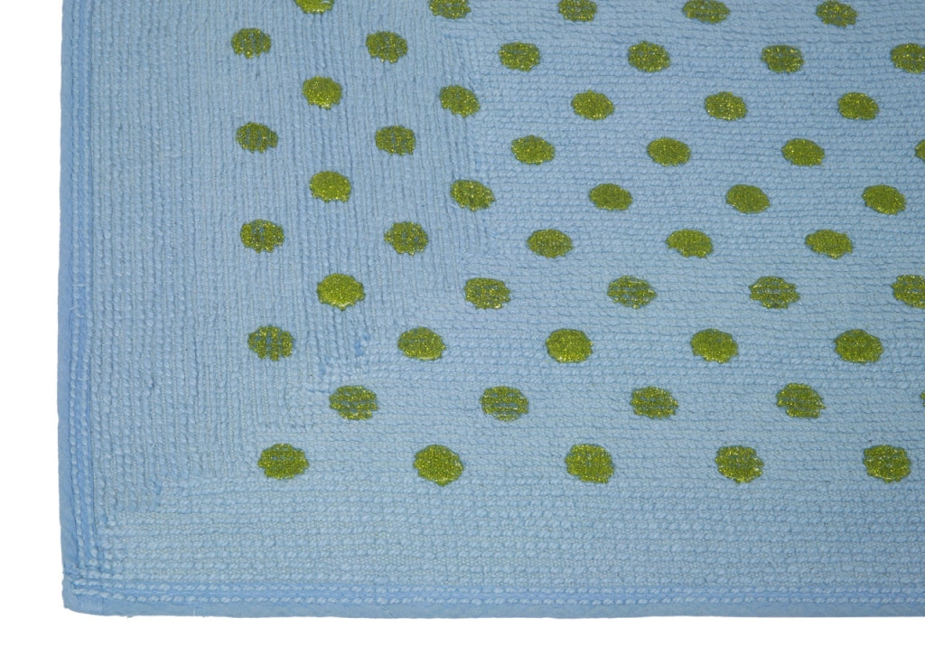 Tappeto Casa Bagno Cotone Spugna Morbida Tinta Unita Antiscivolo Sirio Mediterraneo - 55x100 - Mediterraneo