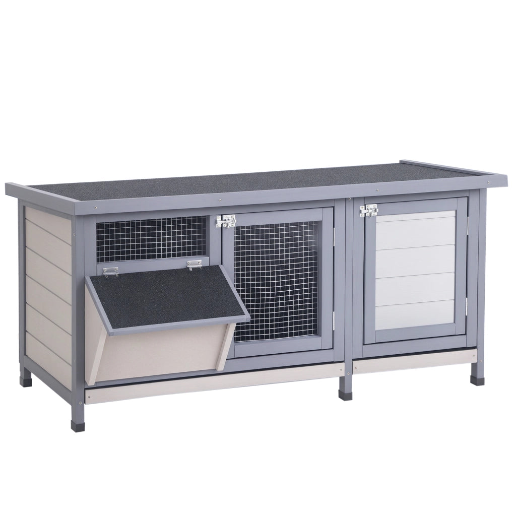 Ripostiglio con tetto apribile 2 porte ¨C Minimal ¨C 112x50x54 cm grigio nero