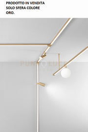 ELEMENTO SFERA BALL 9W 3000K 585LM ORO  D.15CM PER SISTEMA BINARIO