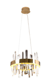 Lampadario Prince oro con cristalli Ø40 LED 21W Maxlight